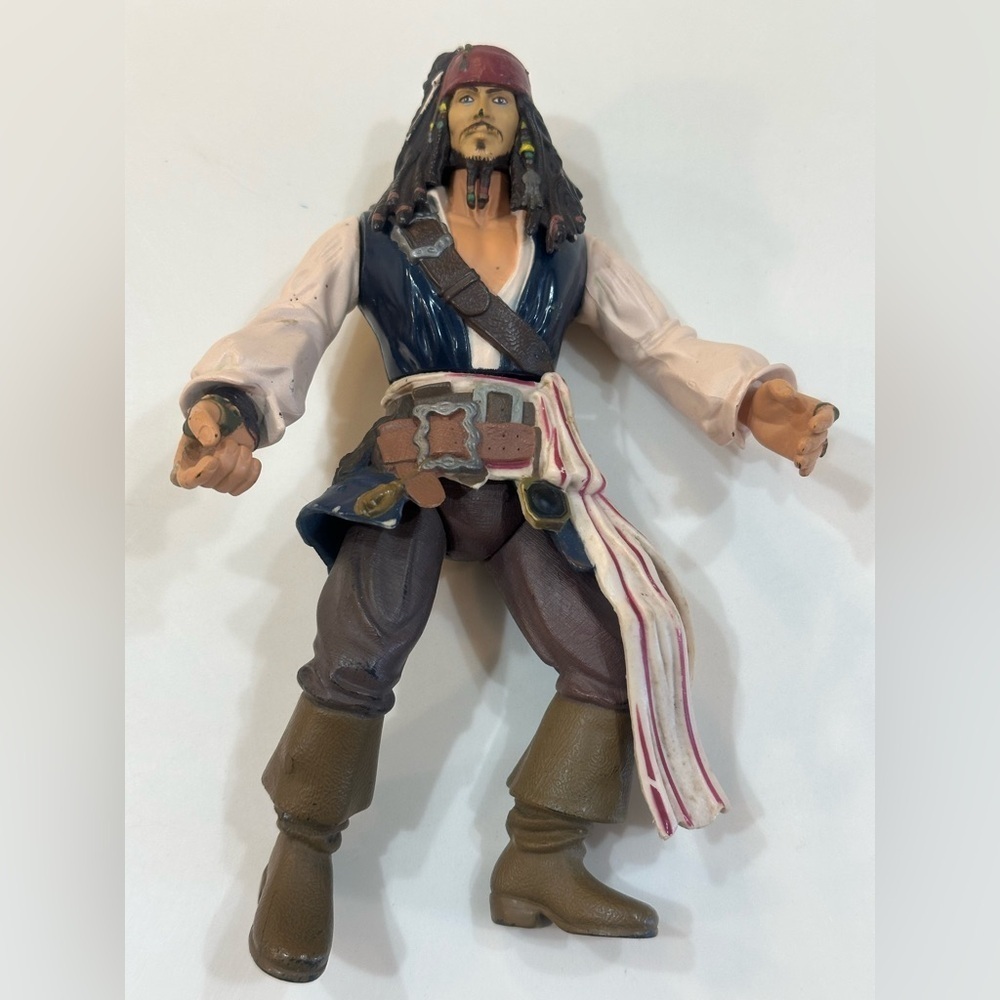 PIRATES OF THE CARIBBEAN - Jack Sparrow Vintage Disney Action Figure 7”L